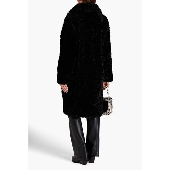 Stand Studio Black Anika Faux-Fur Coat - Picture 2 of 8